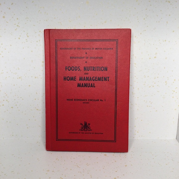 Foods, Nutrition And Home Management Manual, Home Economics Circular - Picture 1 of 10